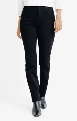 Pantalon denim noir bi-stretch -