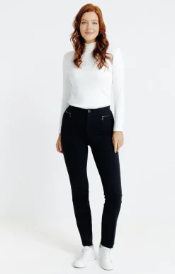 Pantalon droit en maille -