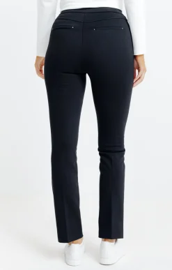 Pantalon droit en maille -