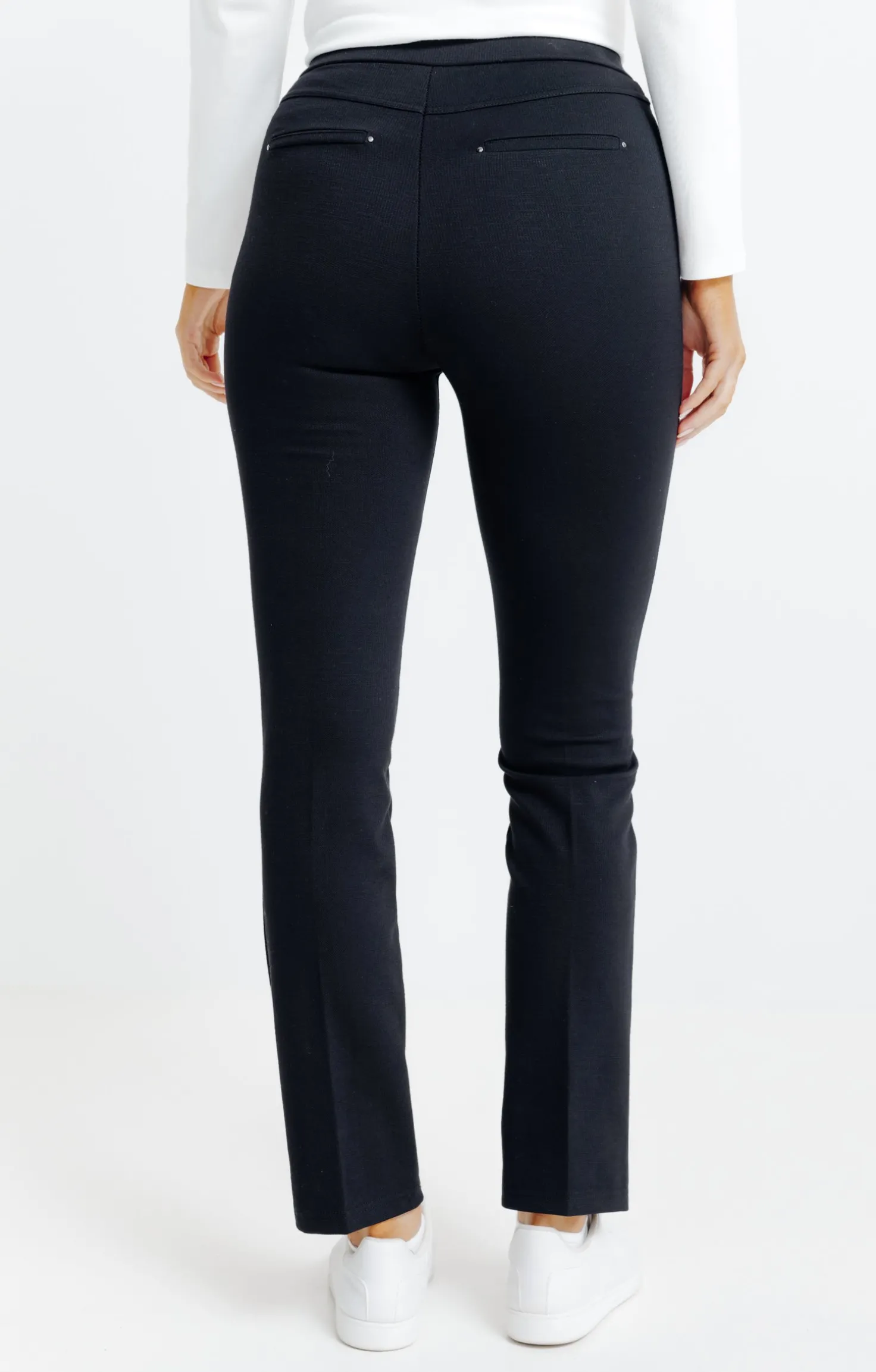 Pantalon droit en maille -