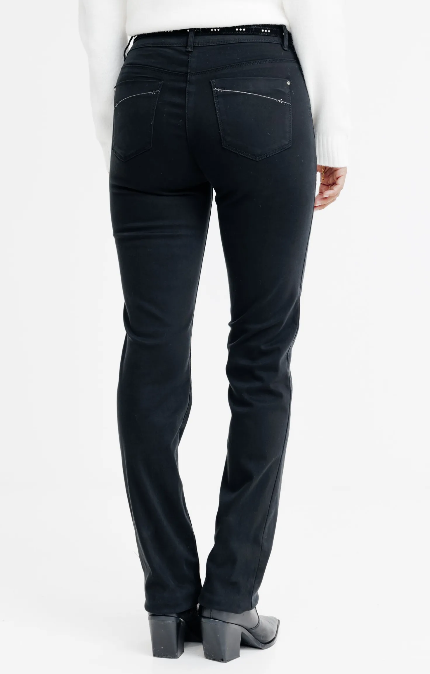 Pantalon détail strass -