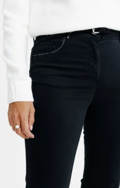 Pantalon détail strass -