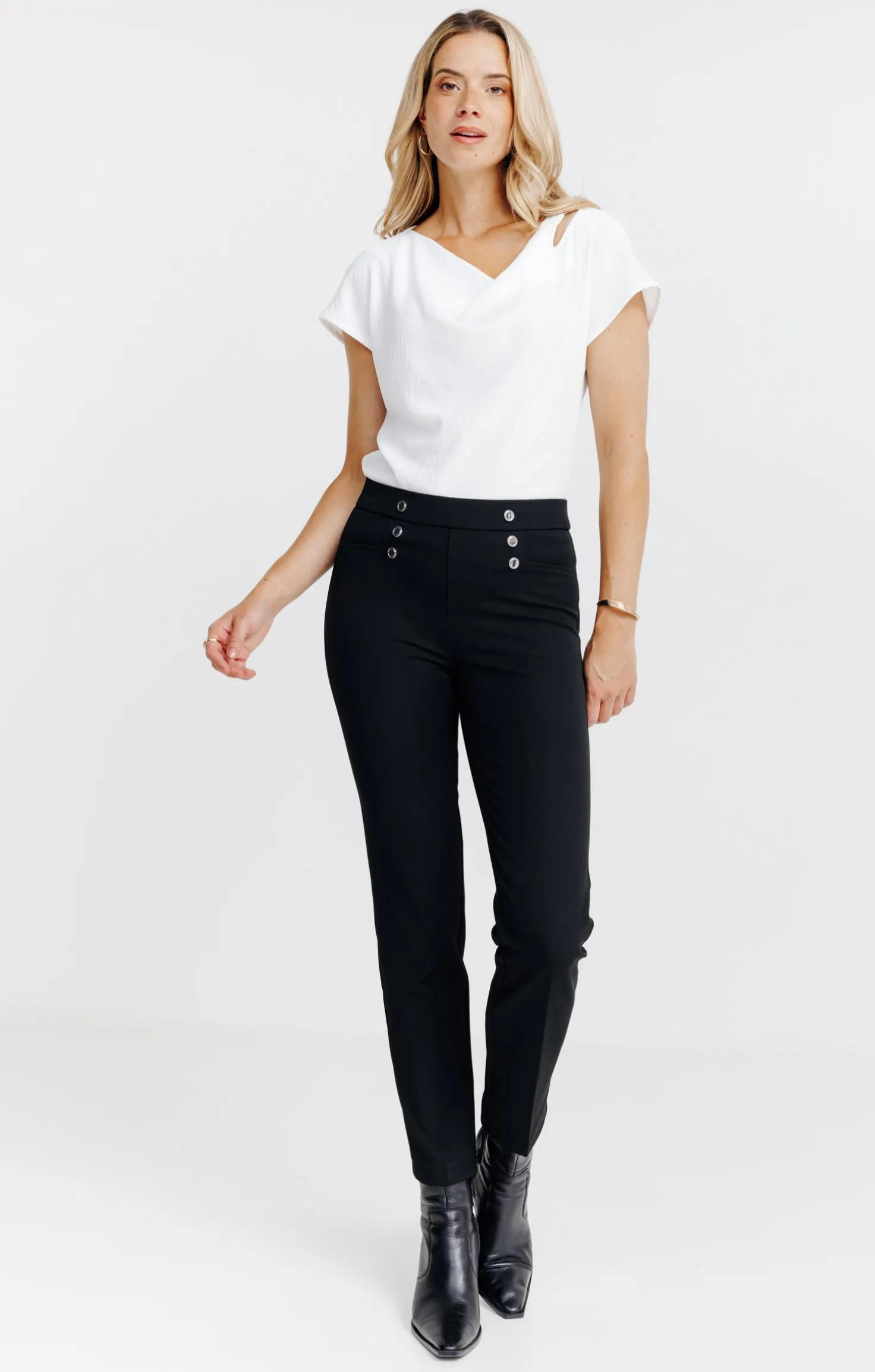 PANTALON EN LORENZO CEINTURE TREGGING -