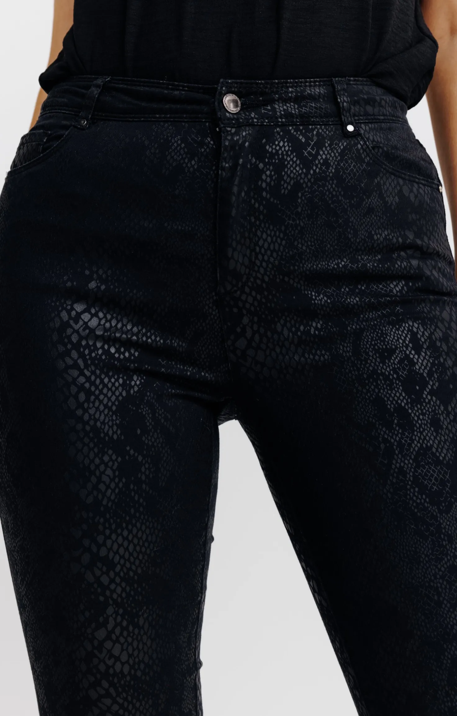 Pantalon imprimé animal -