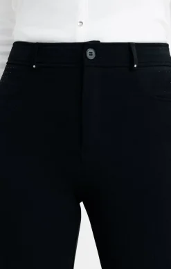 Pantalon montage lorenzo détails strass -