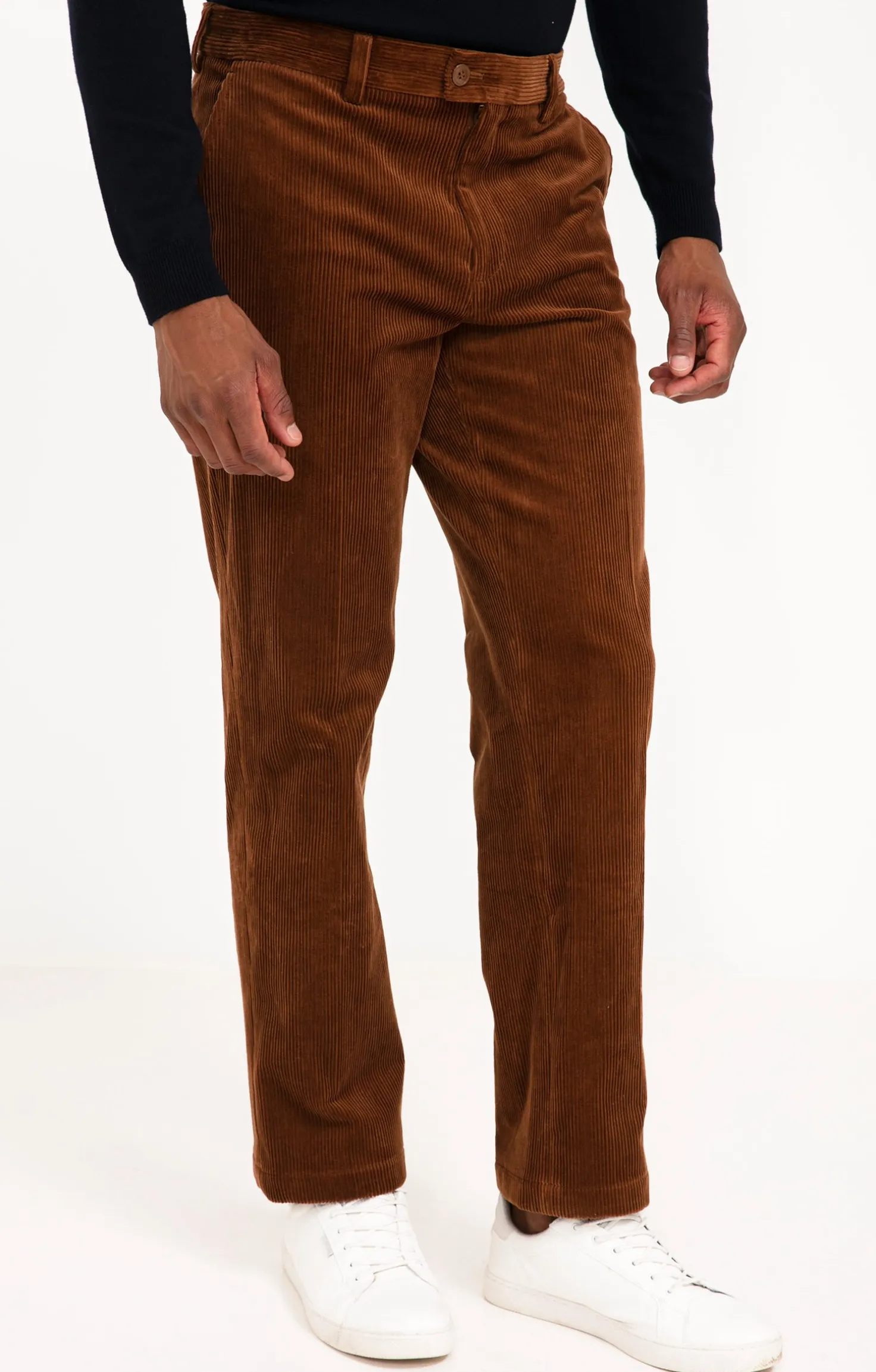 Pantalon velours extensible -