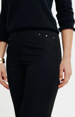 Pantalon ville large détail clous -