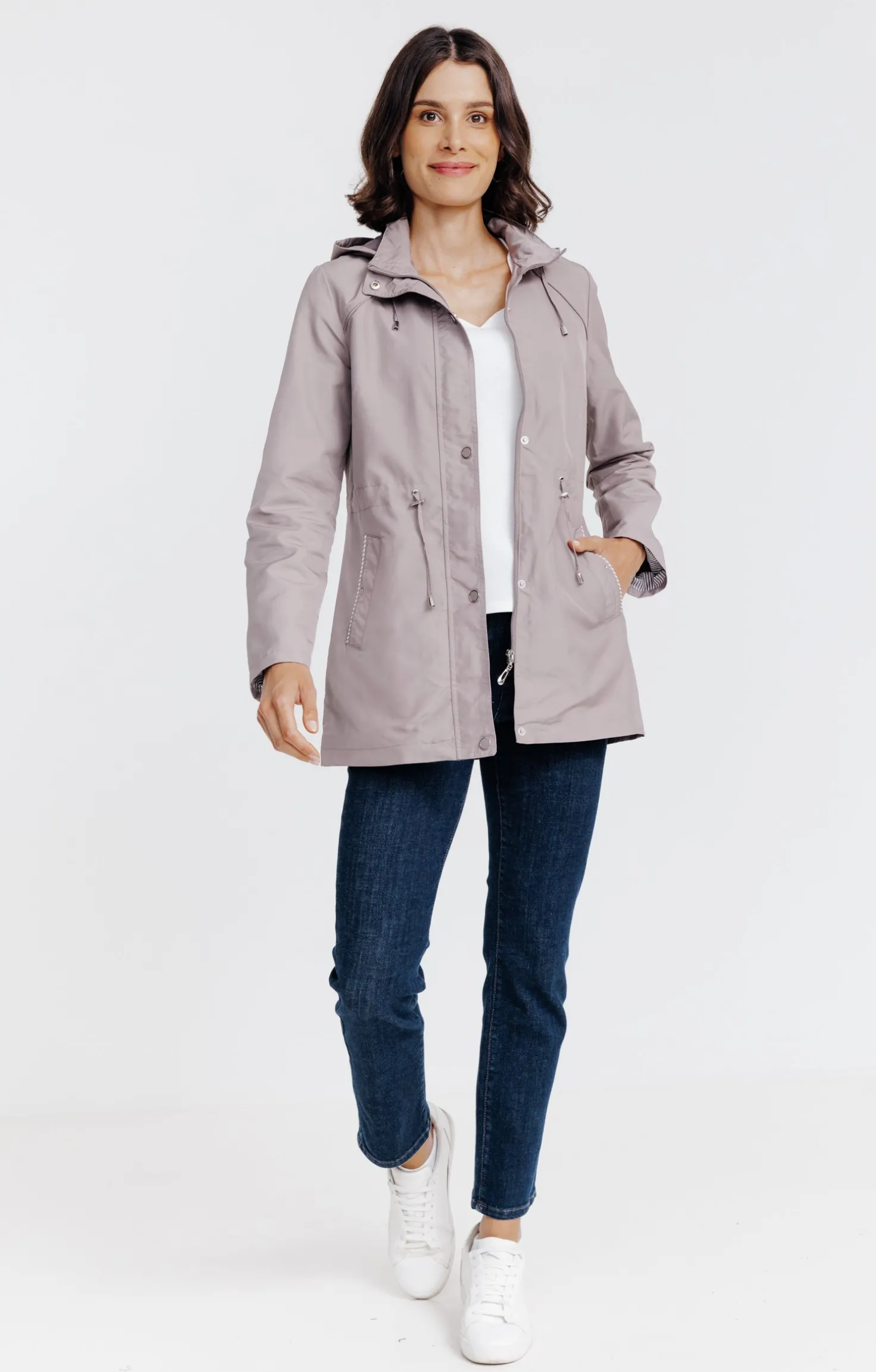 Parka avec capuche amovible -