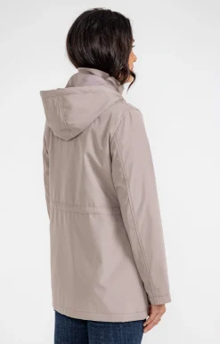 Parka col montant avec capuche amovible -