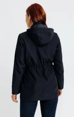 Parka col montant avec capuche amovible -