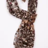 Petit foulard avec bande satin -