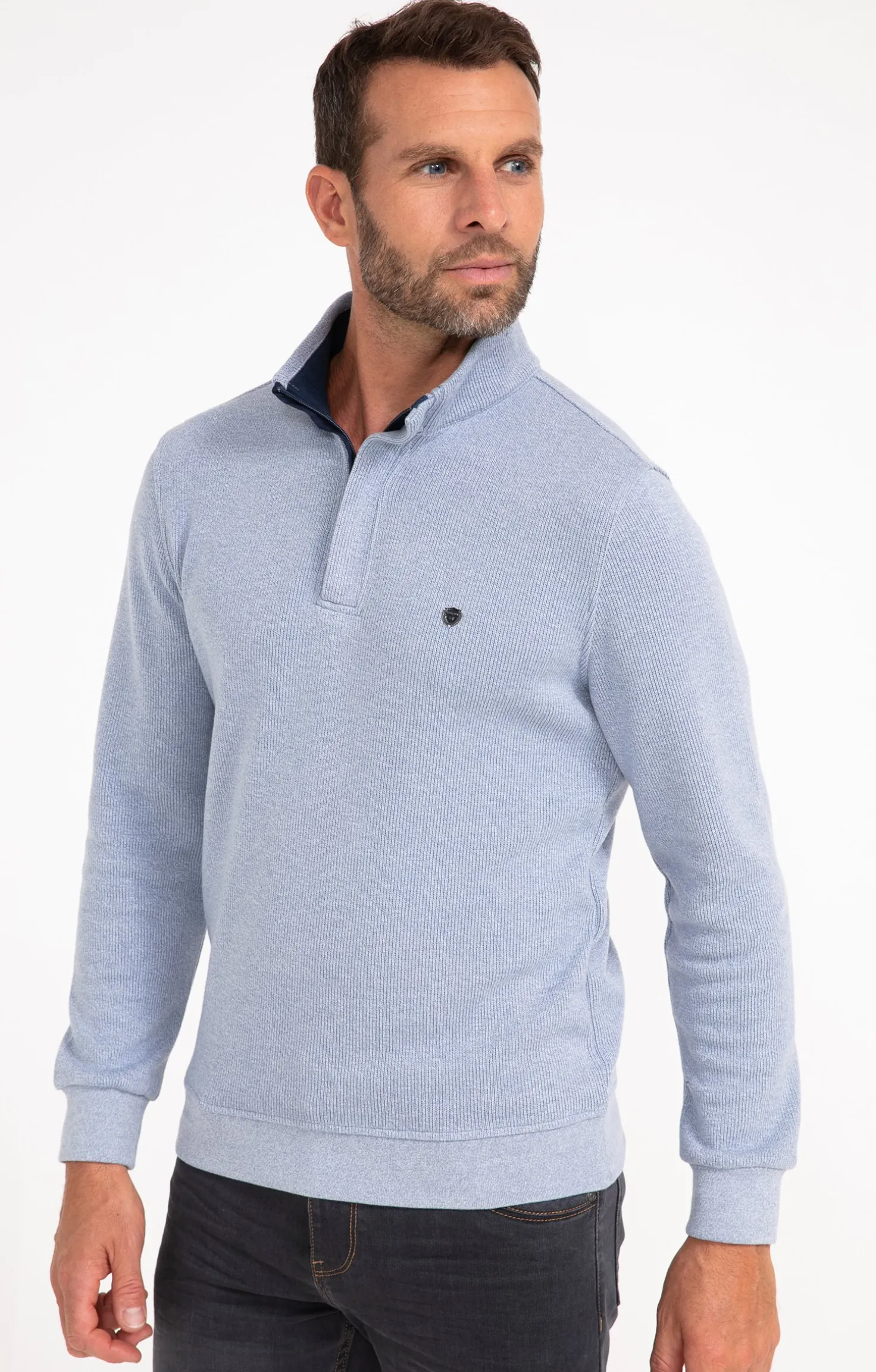 Polo col montant manches longues Chaud -