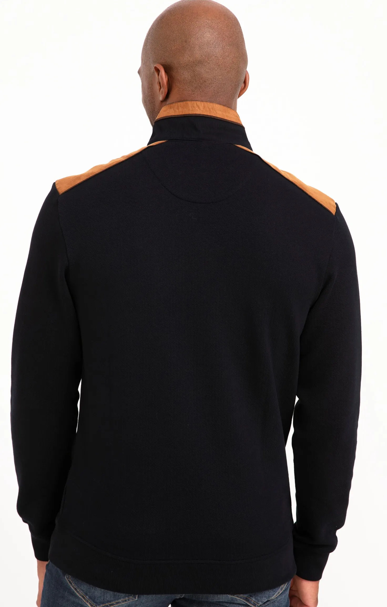 Polo col montant manches longues -