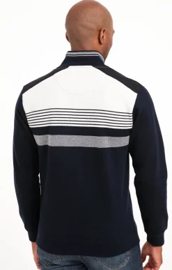 Polo col montant manches longues Blanco -