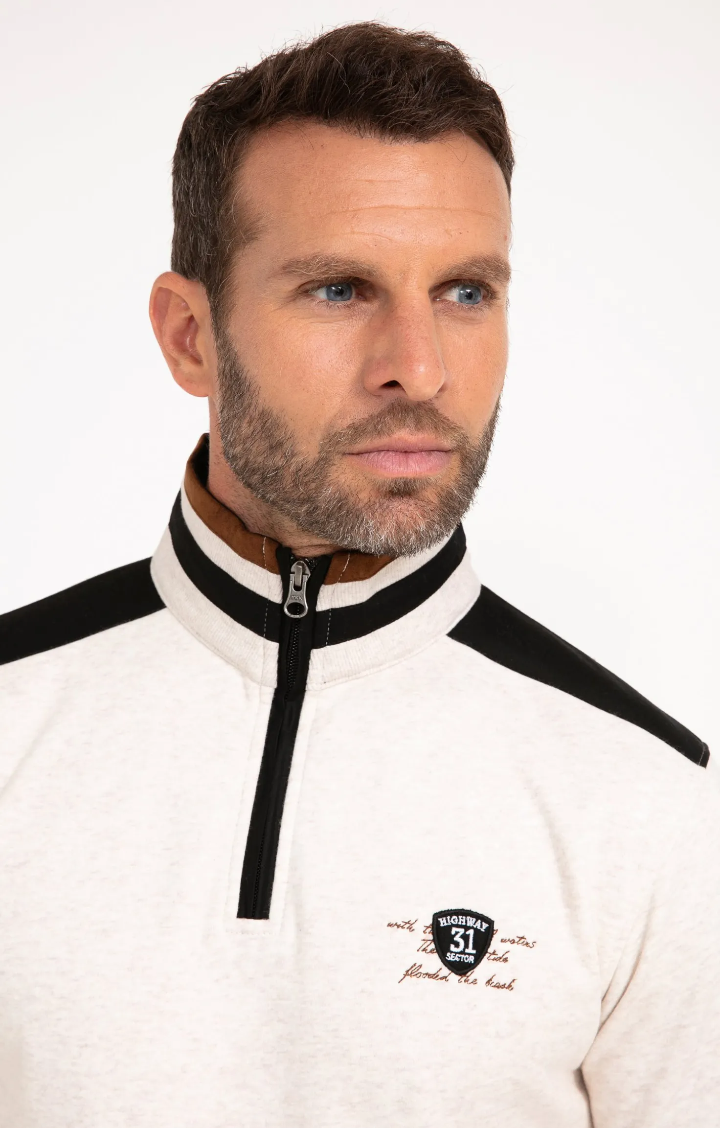 Polo col montant manches longues Molty -