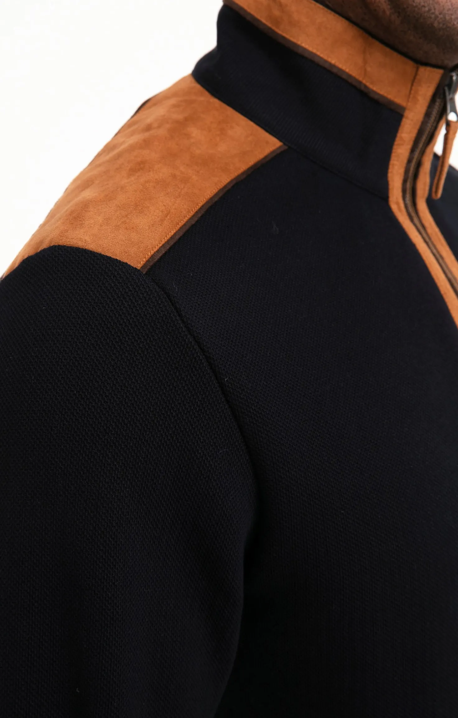 Polo col montant manches longues -