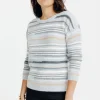 PULL AVEC JEU DE RAYURES -