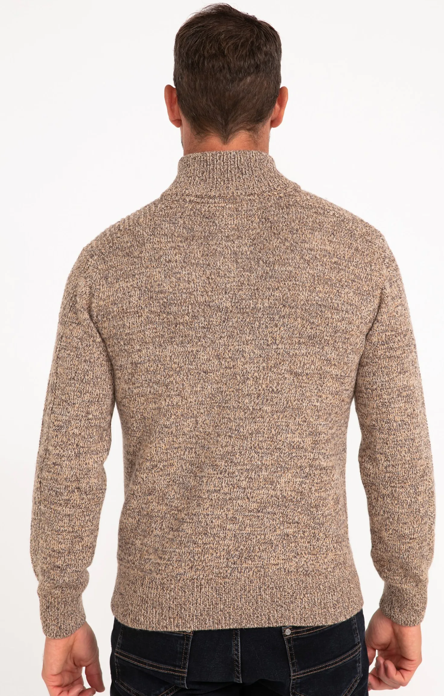 Pull col montant boutonné -