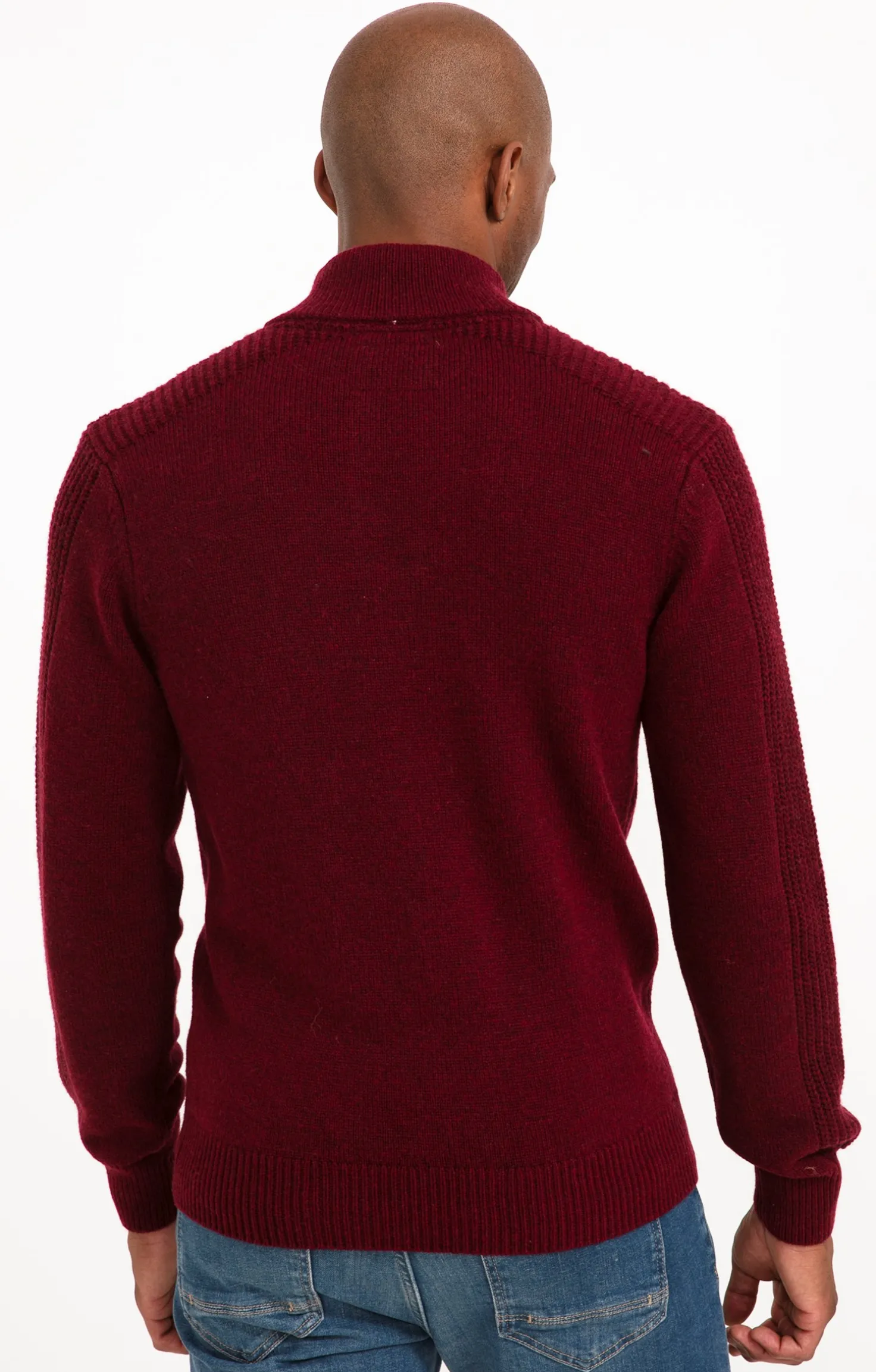 Pull col montant boutonné -