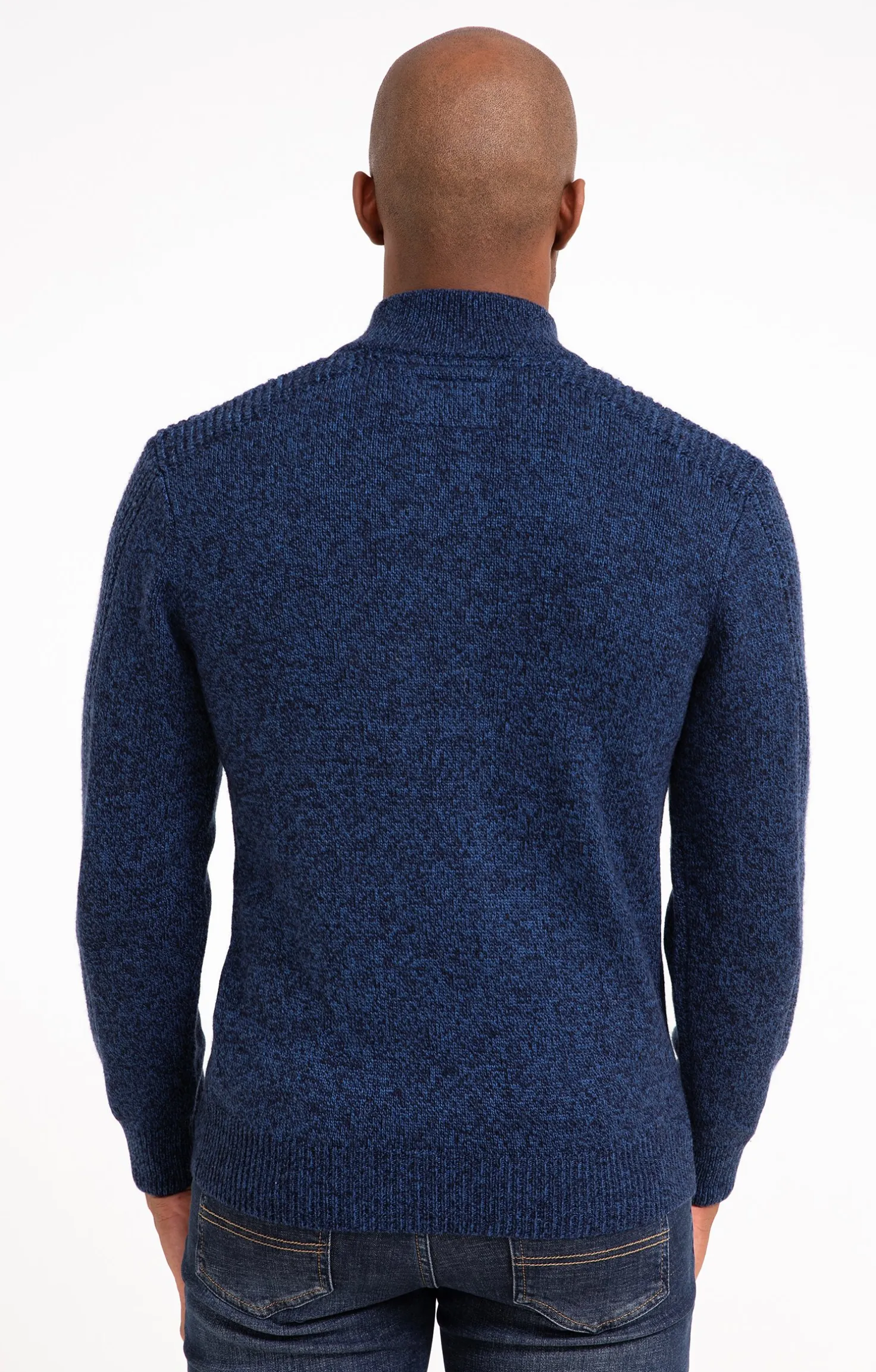 Pull col montant boutonné -
