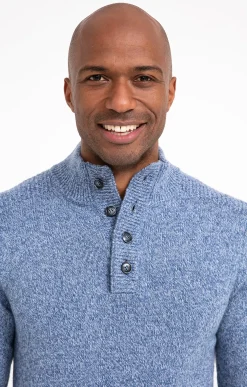 Pull col montant boutonné -