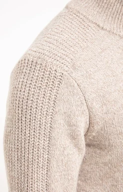 Pull col montant boutonné -