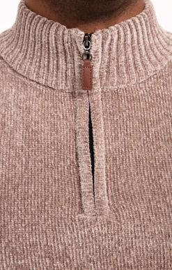 Pull col montant chenille -