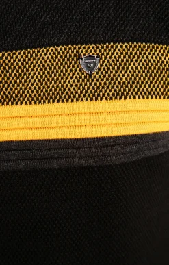 Pull col montant rayé -
