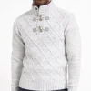 Pull col montant torsadé -