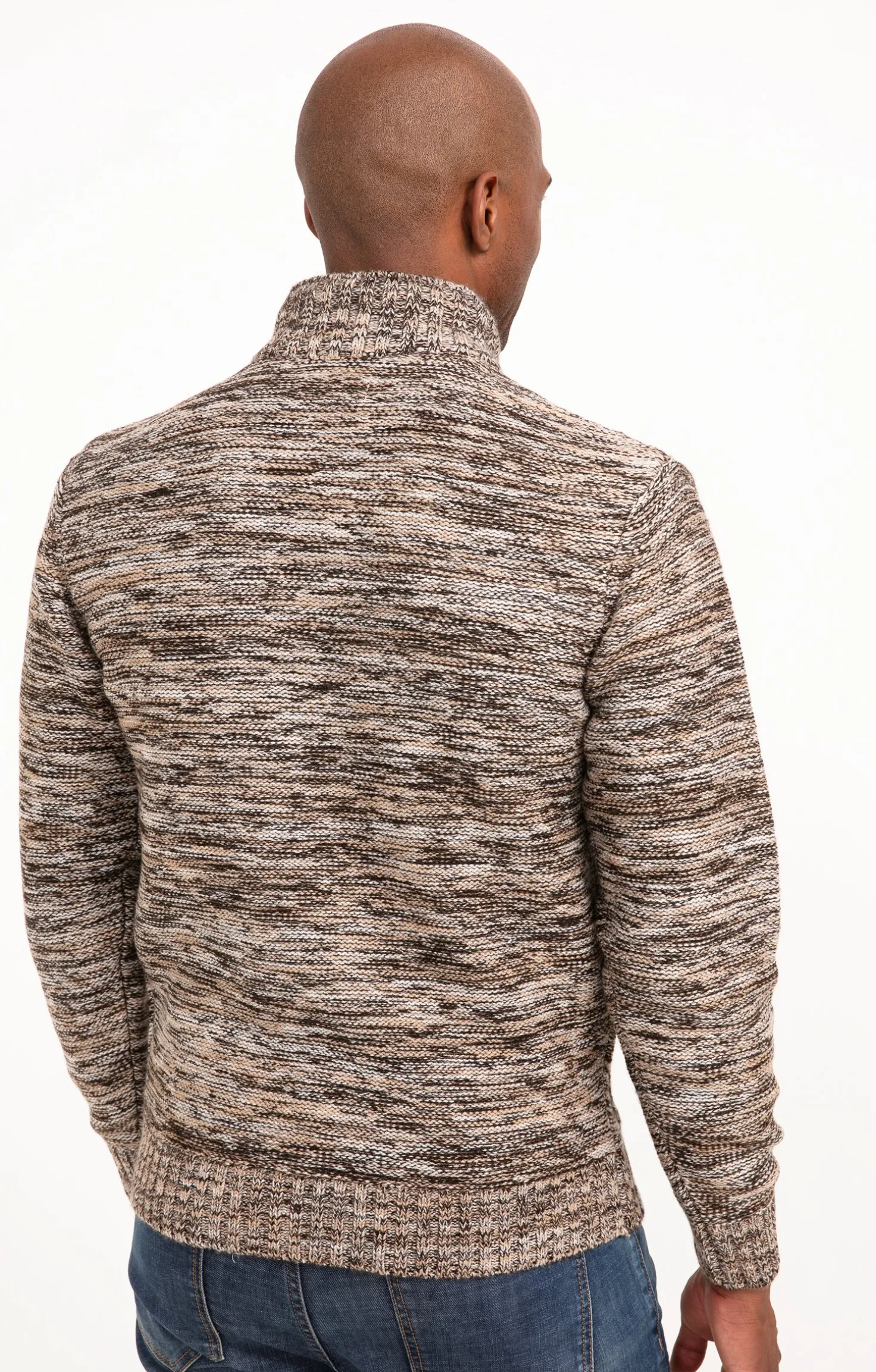 Pull col montant torsadé -