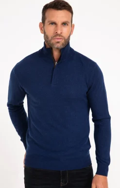 Pull col montant zippé -