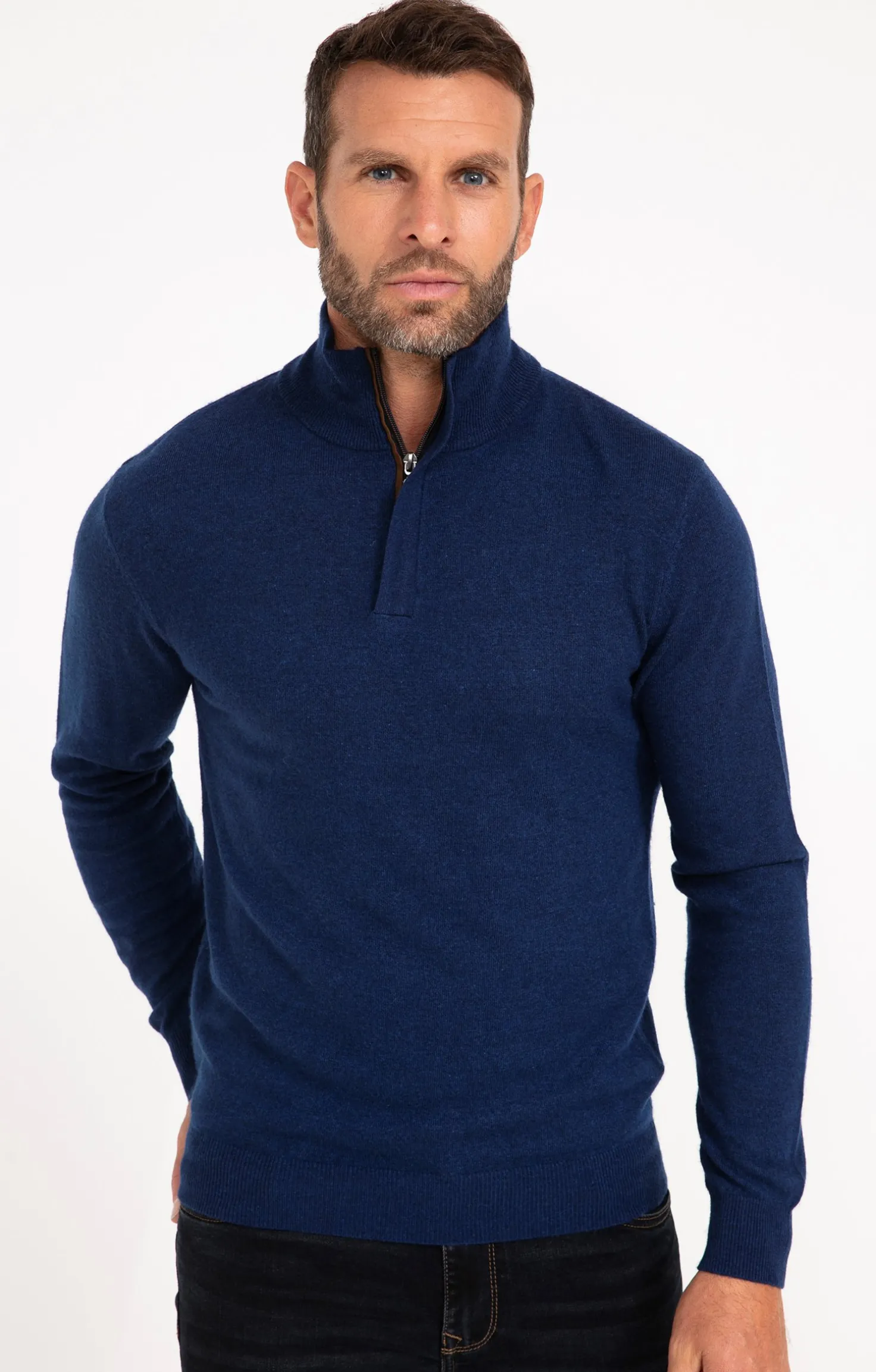 Pull col montant zippé -