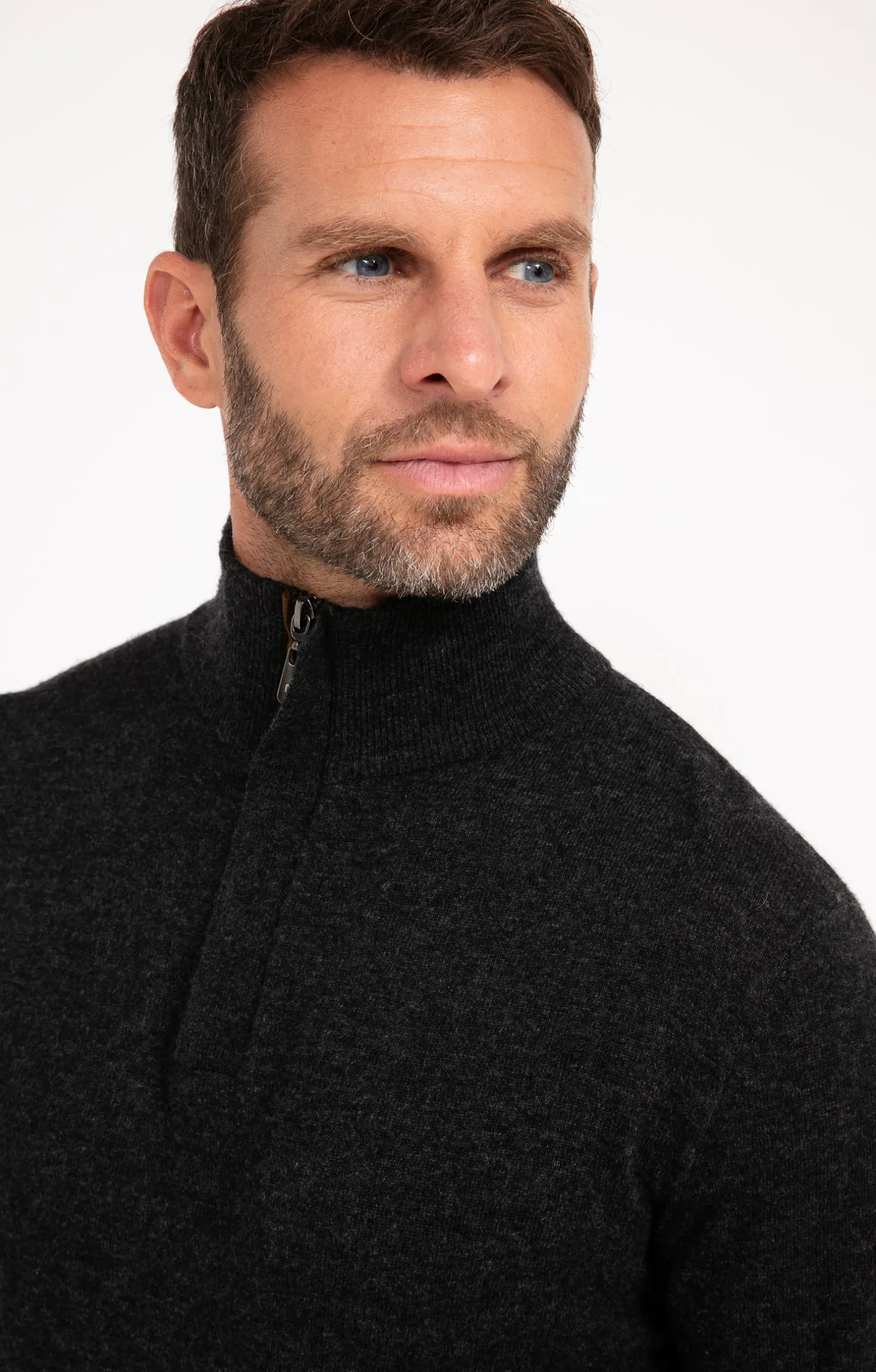 Pull col montant zippé -