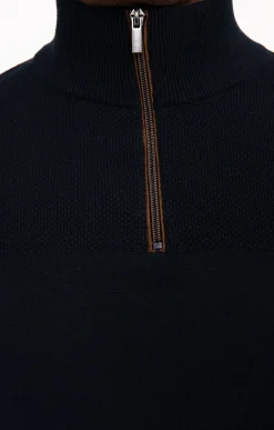 Pull col montant zippé -
