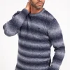 Pull col rond dégradé -