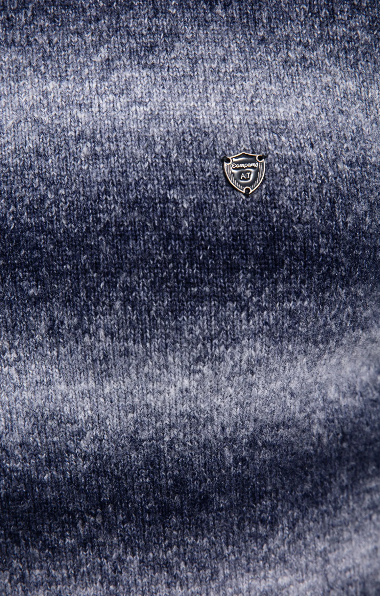 Pull col rond dégradé -