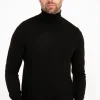 Pull col roulé uni -