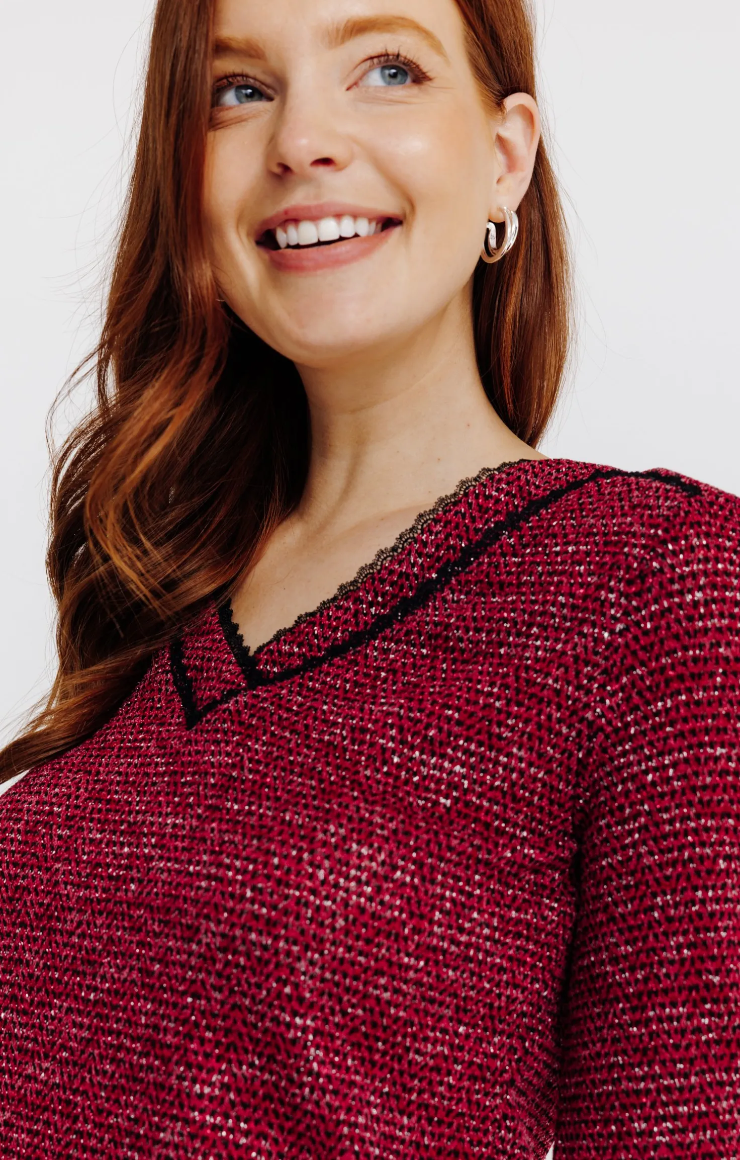 Pull détails dentelle -