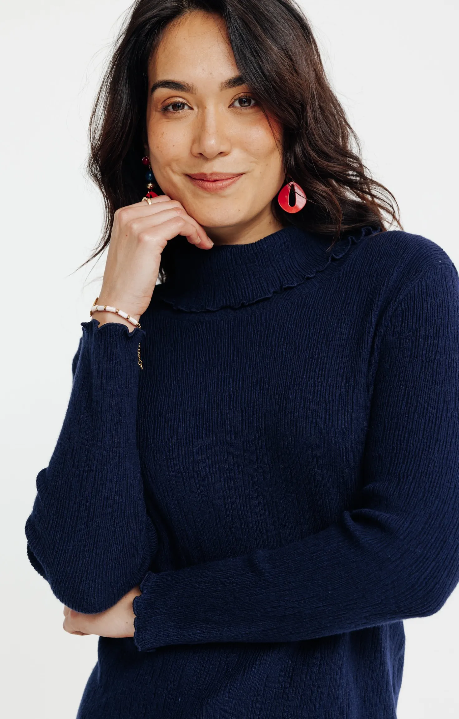 Pull détails froufrou -