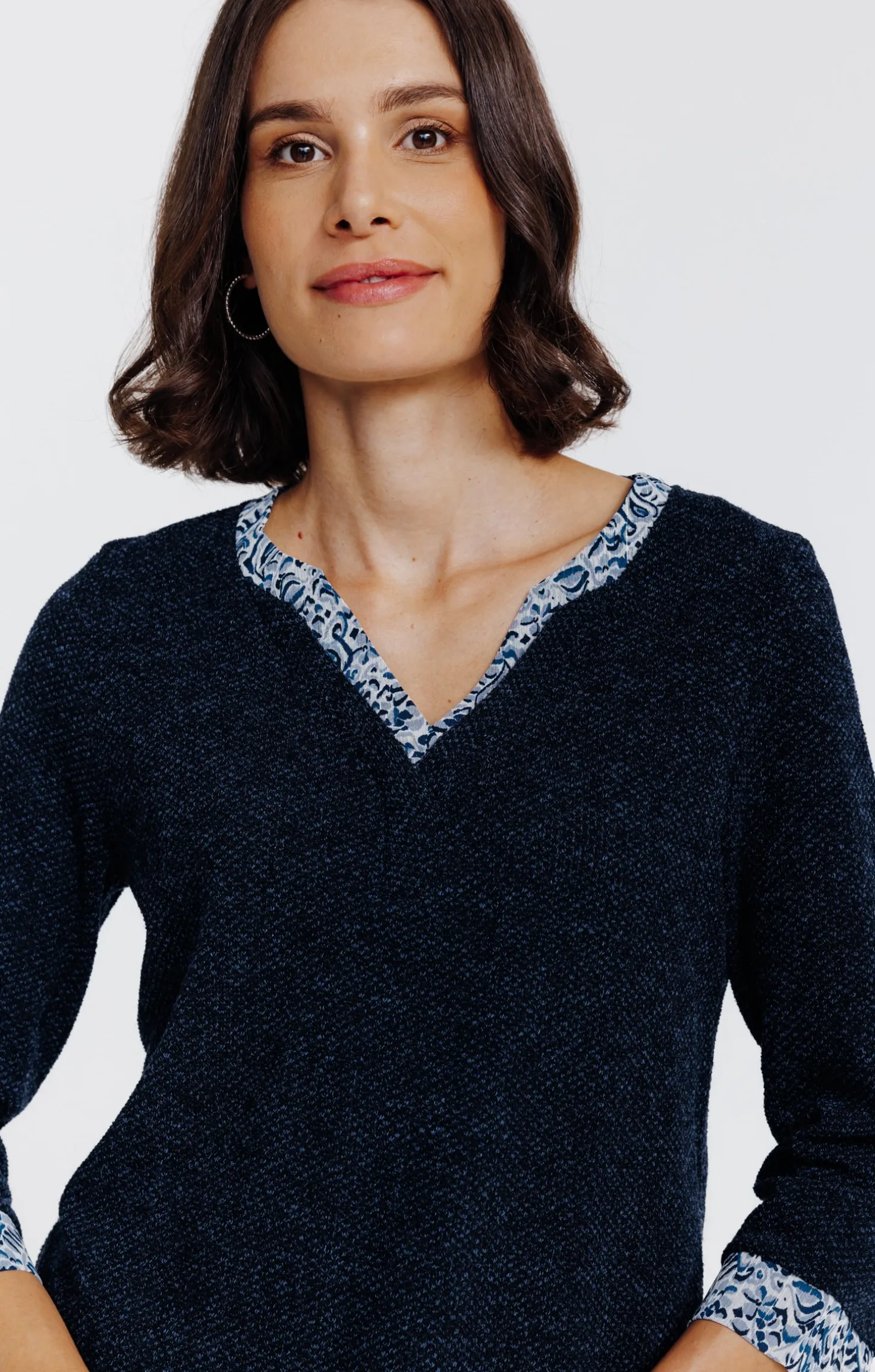 Pull 2-en-1 avec boutons -