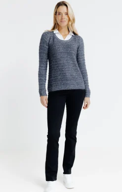 Pull 2-en-1 col chemise -