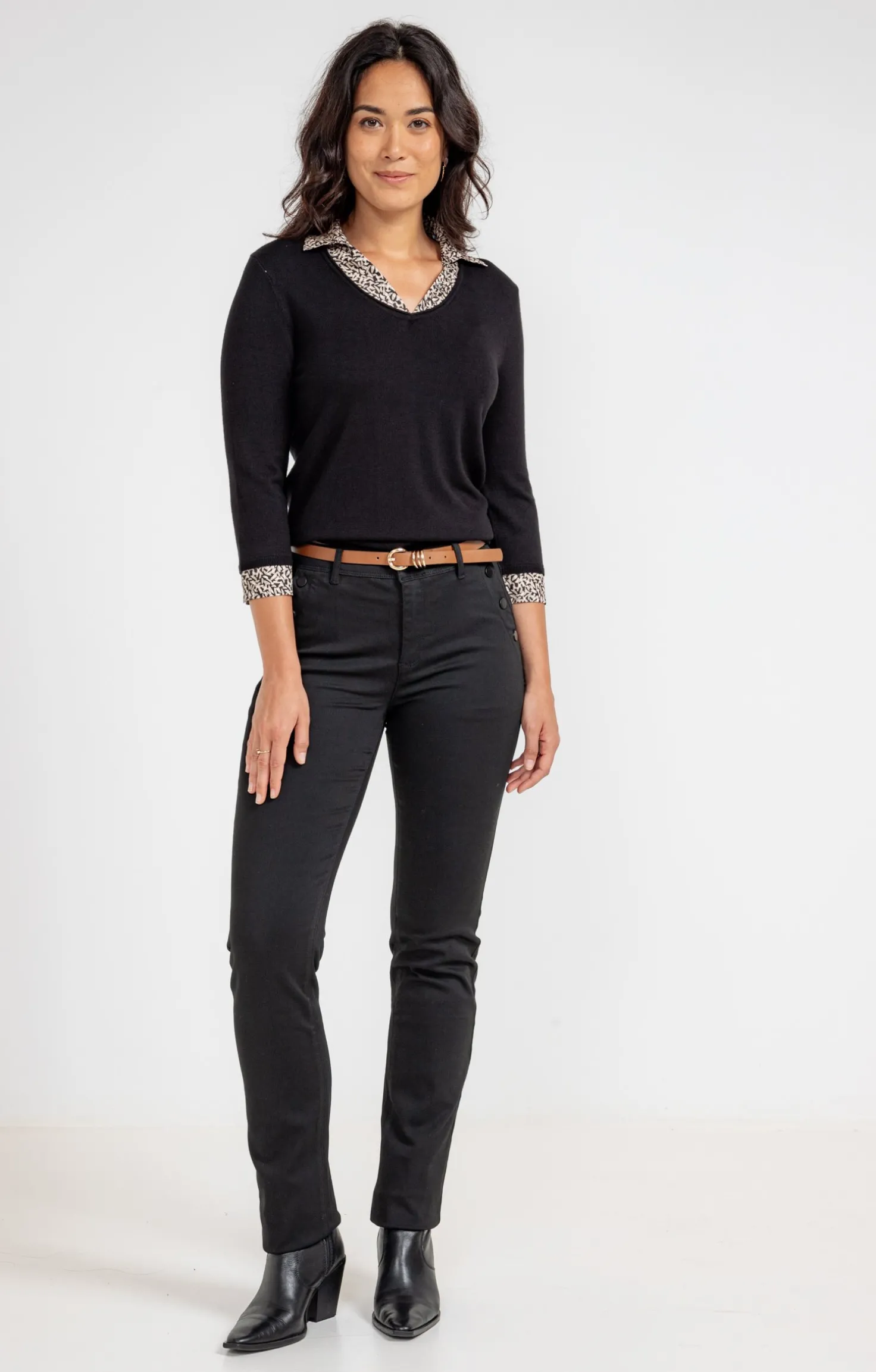 Pull 2-en-1 imprimé -