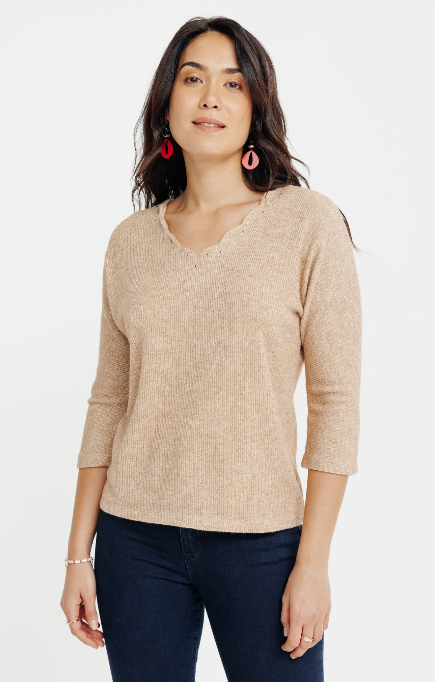 Pull en maille fantaisie -