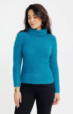 Pull fantaisie col boule -