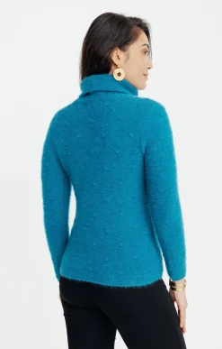 Pull fantaisie col boule -