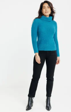 Pull fantaisie col boule -