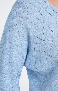 Pull maille brillante -