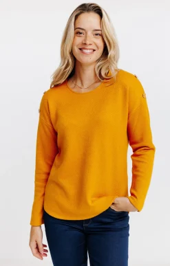 Pull matière brillante -