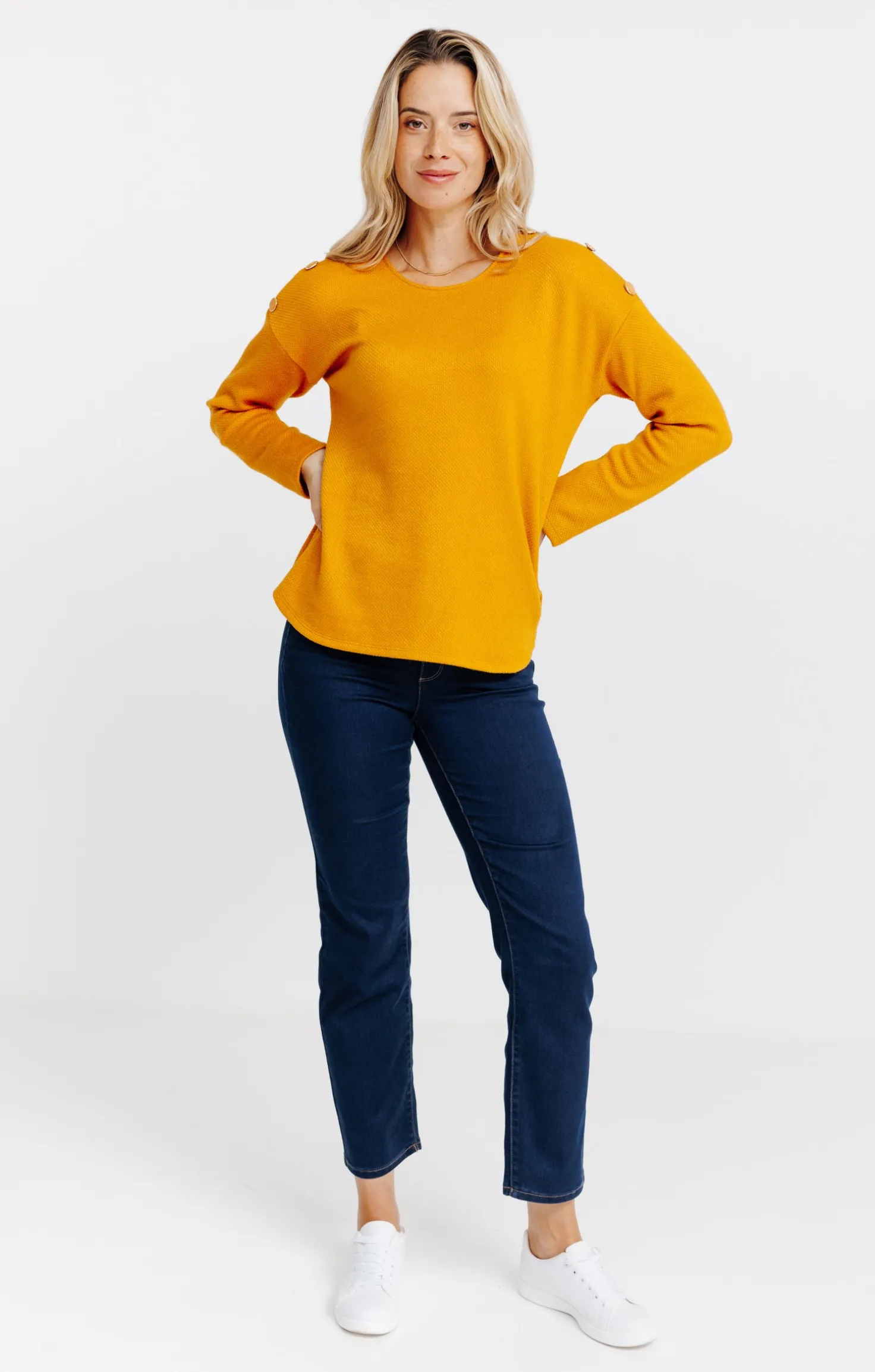 Pull matière brillante -