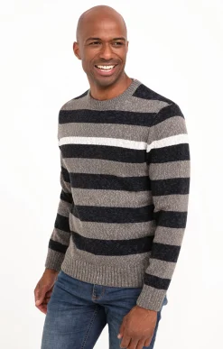 Pull rayé all over -